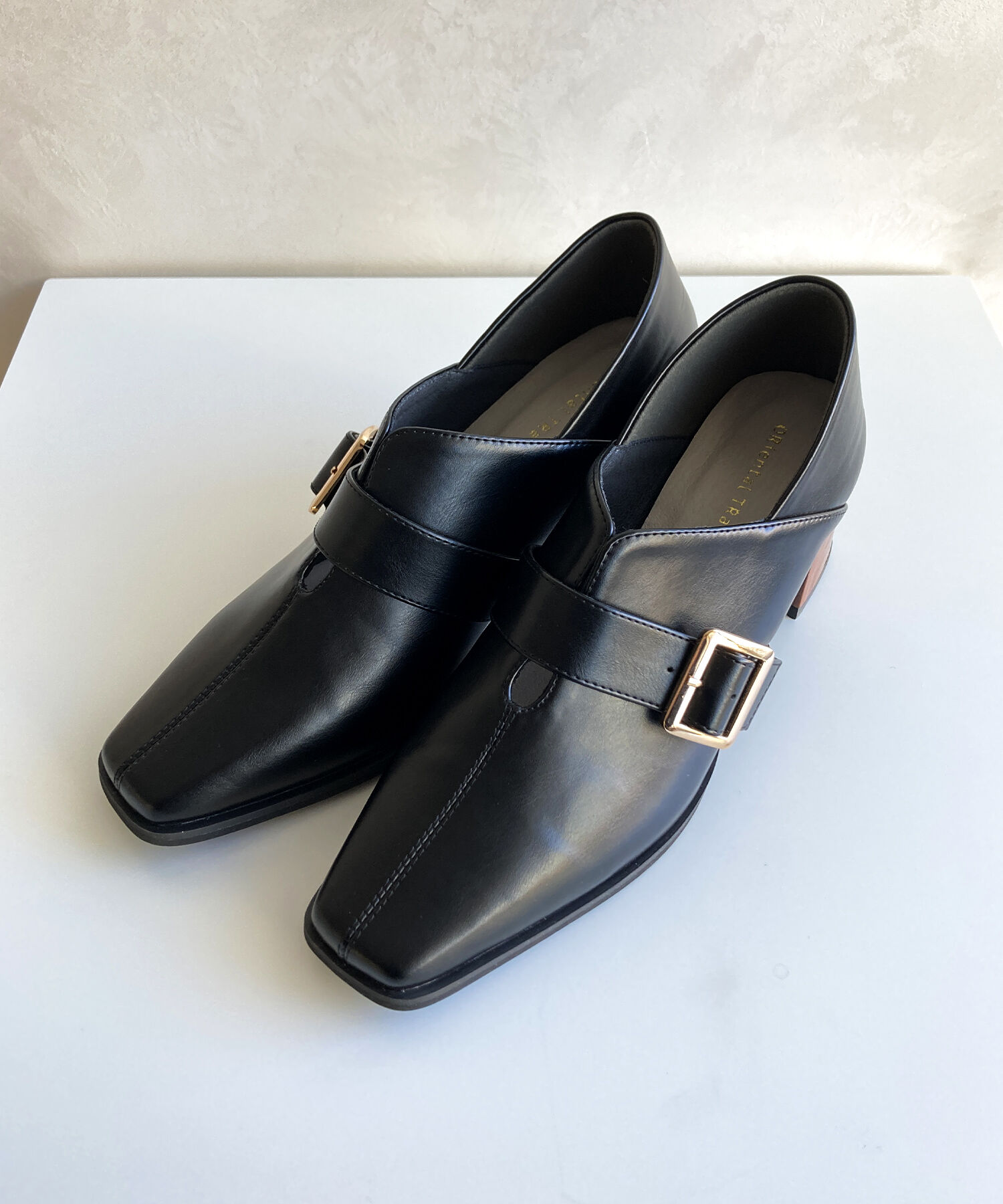 ORiental TRaffic「●2025春夏新作●ウッドヒールベルトパンプス/51103 パンプス トレンド 人気 売れてる」|パンプス|