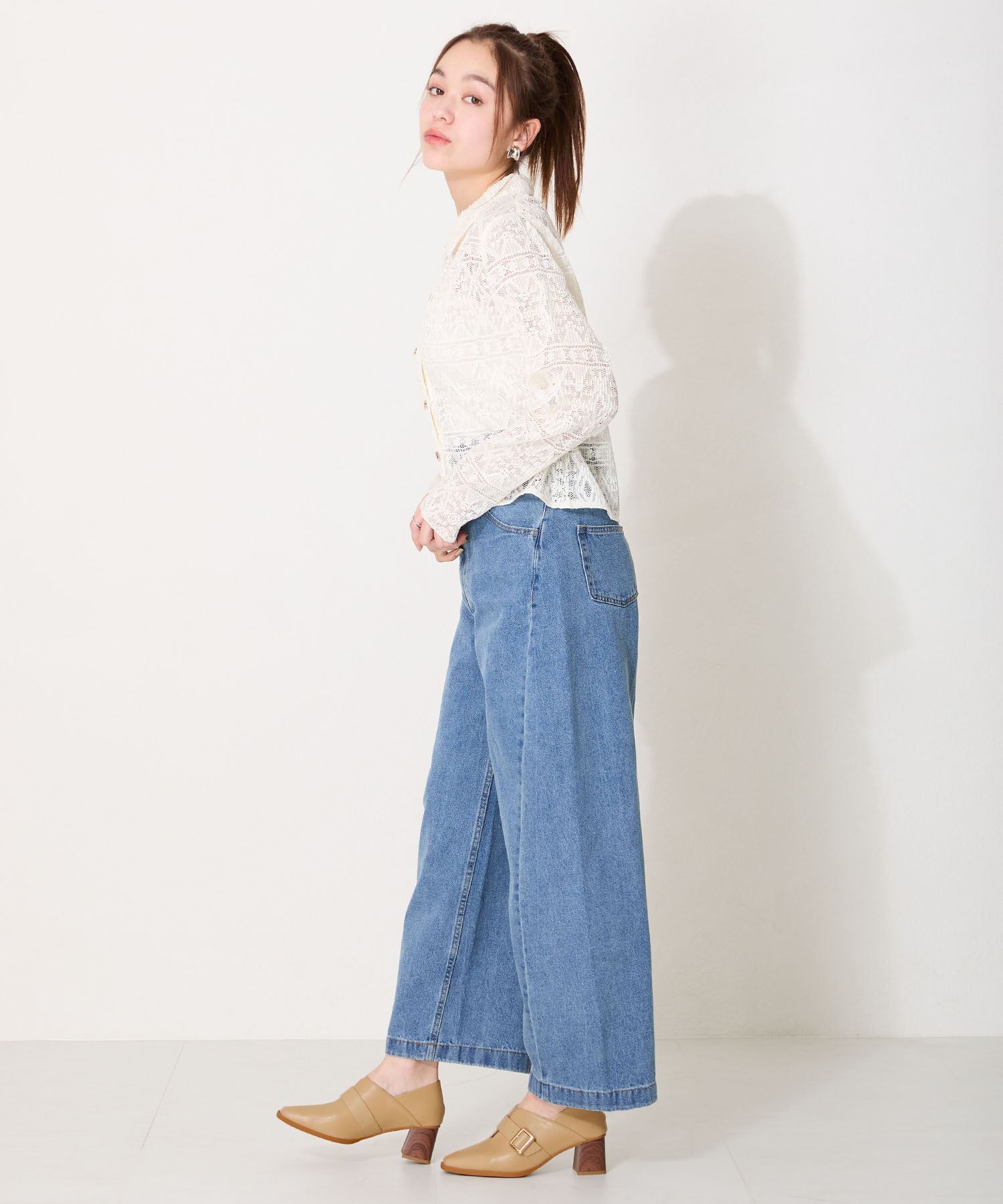 ORiental TRaffic「●2025春夏新作●ウッドヒールベルトパンプス/51103 パンプス トレンド 人気 売れてる」|パンプス|