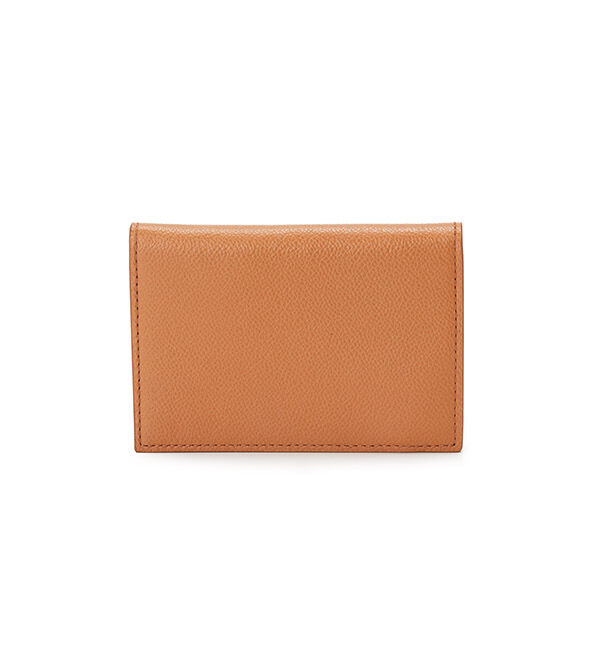 TOPKAPI 「小シボ エンボス レザー 2つ折り パスケース ETE エテ 」|定期入れ|キャメル