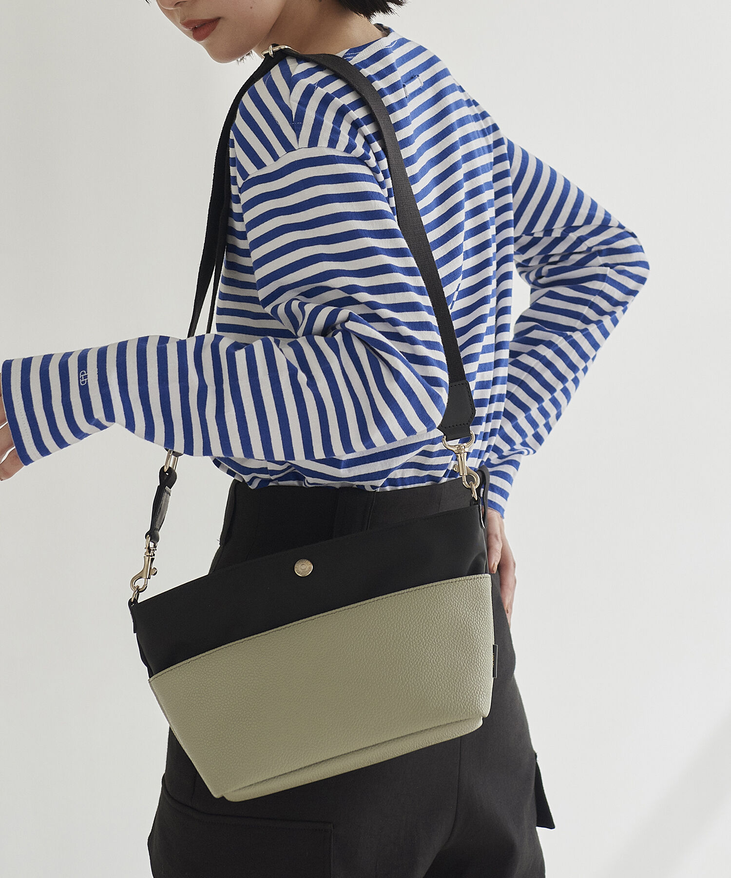 TOPKAPI BREATH「【Breath TOPKAPI】スコッチグレイン マザーズバッグ バイカラー 巾着 ショルダーバッグ【VERY 掲載】」|ショルダー・メッセンジャー|