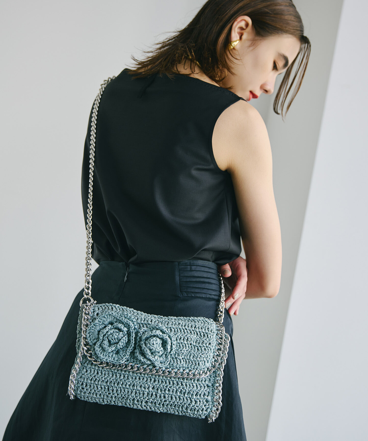 TOPKAPI TREASURE「【TREASURE TOPKAPI】フラワーモチーフ チェーン ショルダーバッグ」|ショルダー・メッセンジャー|