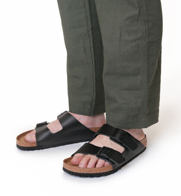 BIRKENSTOCK「【ビルケンシュトック】アリゾナ/ブラック ナチュラルレザー/サンダル メンズ レディース」|サンダル|