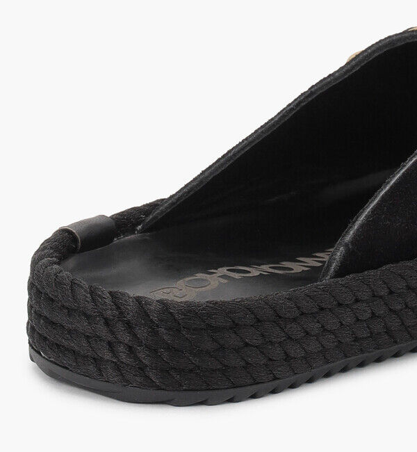 BOHONOMAD「【BOHONOMAD】カサブランカ/ブラック ベロアレザー/サンダル メンズ レディース」|サンダル|