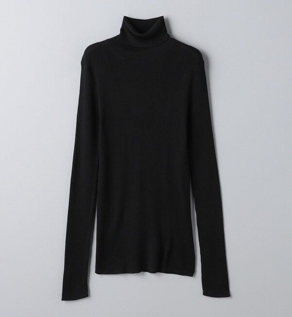 UNITED ARROWS「シルクリブ タートルネック ニット」|ニット・セーター|
