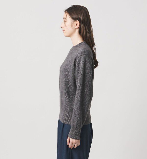 UNITED ARROWS「フォックス ウール ラメ クルーネック ニット」|ニット・セーター|