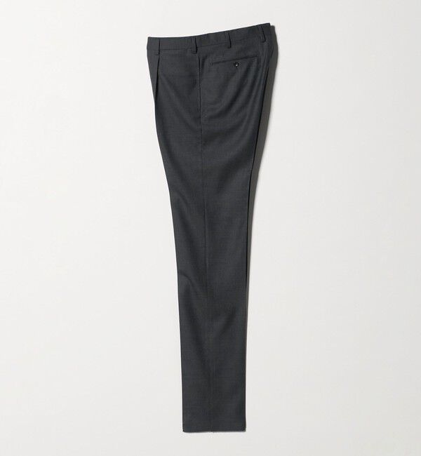 UNITED ARROWS「サージ クリース テーパード １プリーツ スラックス」|スラックス|MD.GRAY