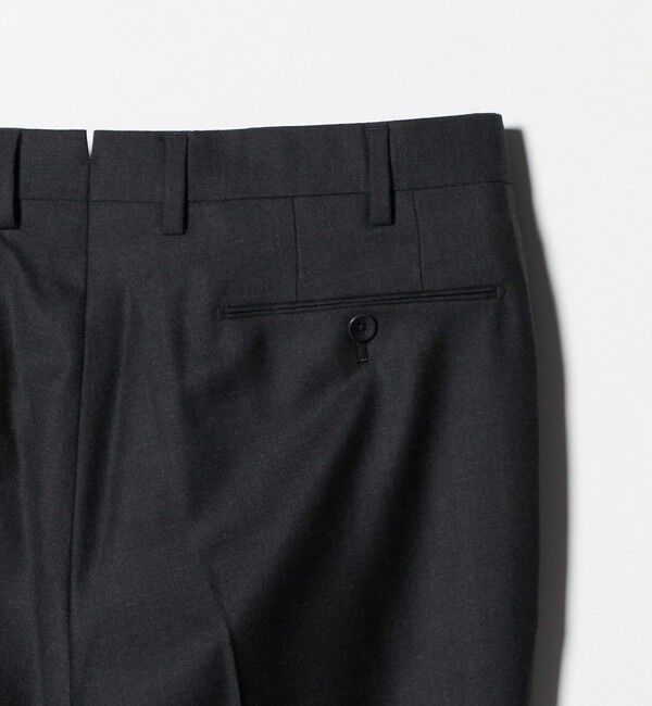 UNITED ARROWS「サージ クリース テーパード １プリーツ スラックス」|スラックス|