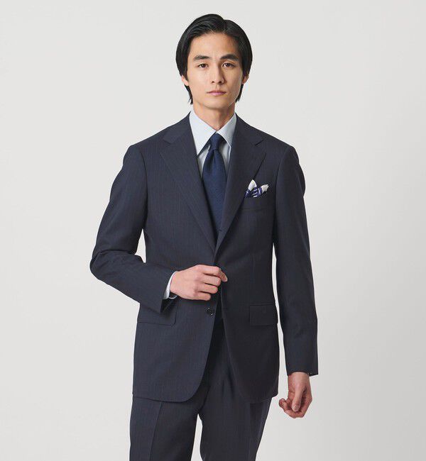 UNITED ARROWS「山栄 ピンストライプ シングル 3ボタン スーツ REGULAR MODEL」|スーツ|