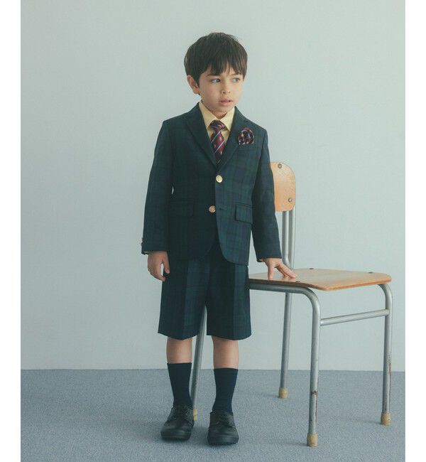 UNITED ARROWS green label relaxing「TRW ブラックウォッチ ジャケット / キッズ 110cm-130cm」|テーラードジャケット|