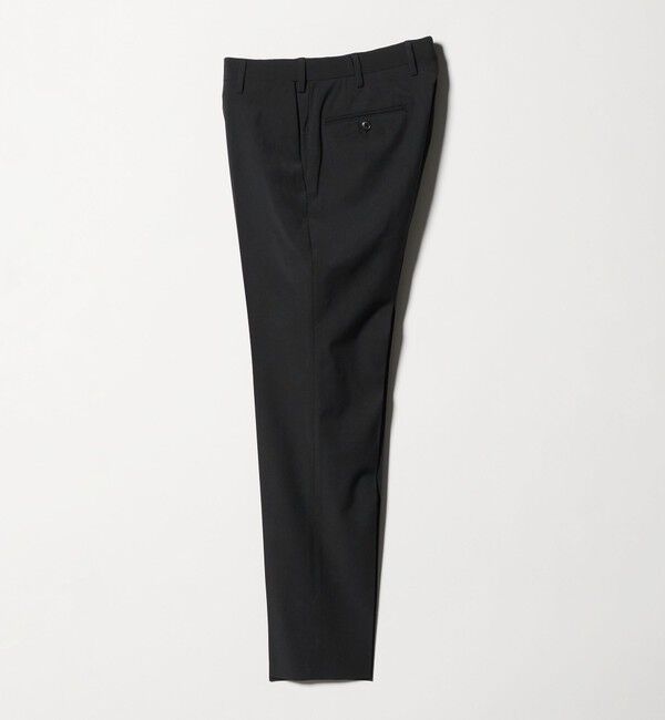 UNITED ARROWS green label relaxing「A+ TWPU トロピカル無地 スリム セットアップ パンツ スラックス -ウォッシャブル・ストレッチ・ウエストア」|スーツ|BLACK