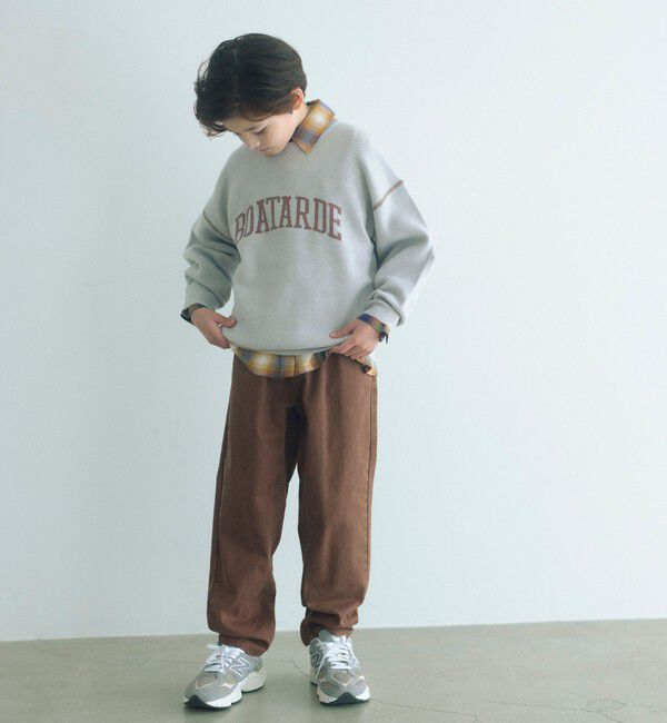 UNITED ARROWS green label relaxing「ロゴジャガード ニットプルオーバー / キッズ  100cm-160cm」|ニット・セーター|