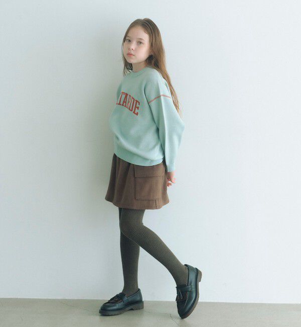 UNITED ARROWS green label relaxing「ロゴジャガード ニットプルオーバー / キッズ  100cm-160cm」|ニット・セーター|