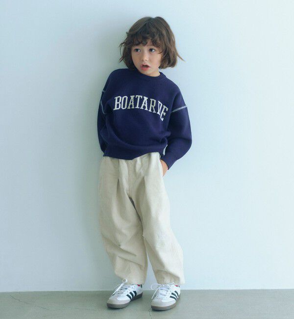 UNITED ARROWS green label relaxing「ロゴジャガード ニットプルオーバー / キッズ  100cm-160cm」|ニット・セーター|