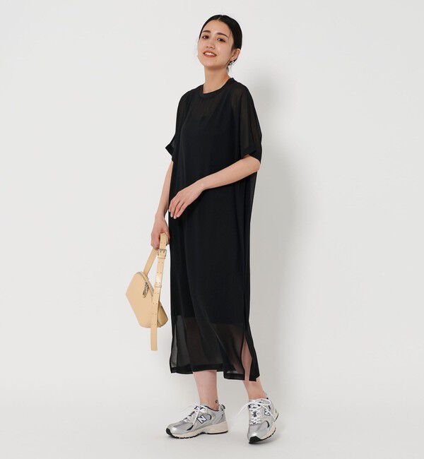 BEAUTY&YOUTH UNITED ARROWS「シフォンレイヤード ドルマンスリーブ ワンピース 」|ワンピース|