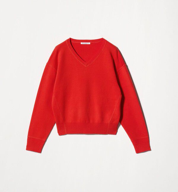 BEAUTY&YOUTH UNITED ARROWS「ソフトコットン Vネック スムース ニットプルオーバー ウォッシャブル」|ニット・セーター|