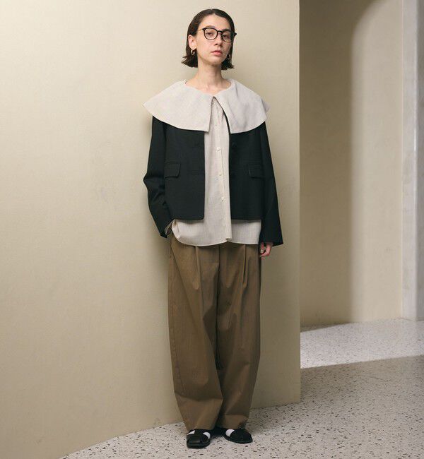 BEAUTY&YOUTH UNITED ARROWS「ツイードライク ノーカラージャケット」|ノーカラージャケット|