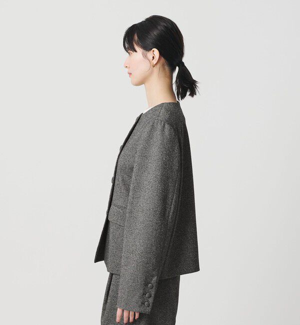 BEAUTY&YOUTH UNITED ARROWS「ツイードライク ノーカラージャケット」|ノーカラージャケット|