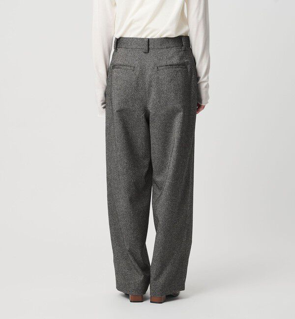 BEAUTY&YOUTH UNITED ARROWS「ツイードライク タックワイドパンツ」|スラックス|