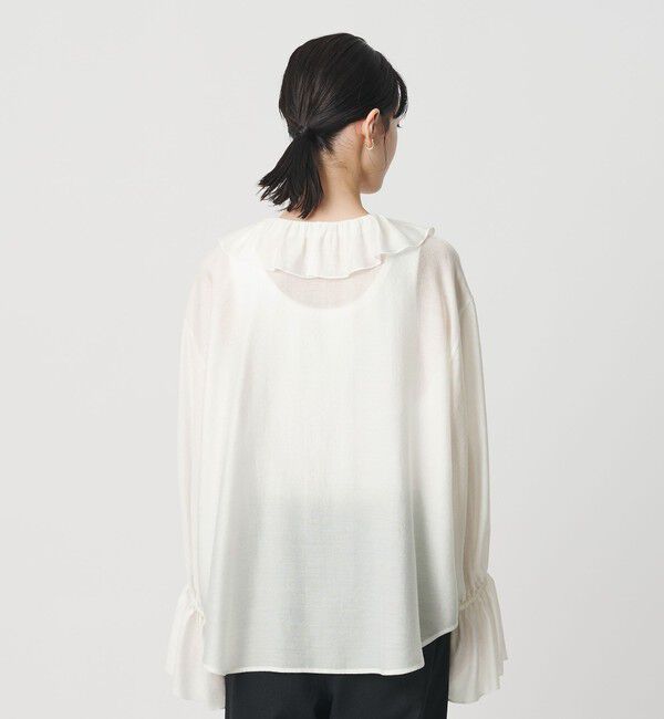 BEAUTY&YOUTH UNITED ARROWS「ラッフル スキッパーブラウス」|シャツ・ブラウス|