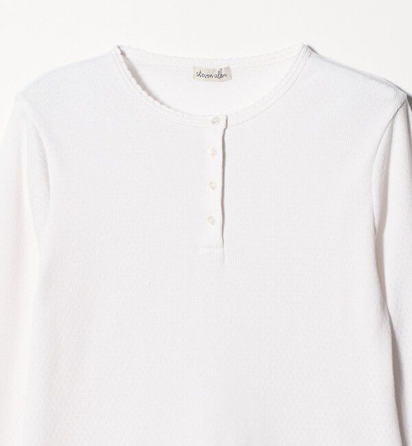 STEVEN ALAN「＜Steven Alan＞ドット リブ ヘンリーネック カットソー」|Tシャツ・カットソー|