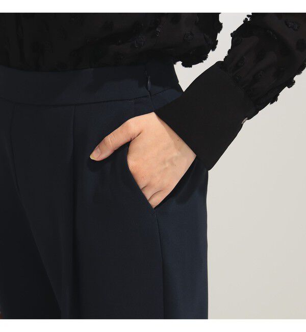 Demi-Luxe BEAMS 「トリアセ 1タック パンツ＊」|スラックス|