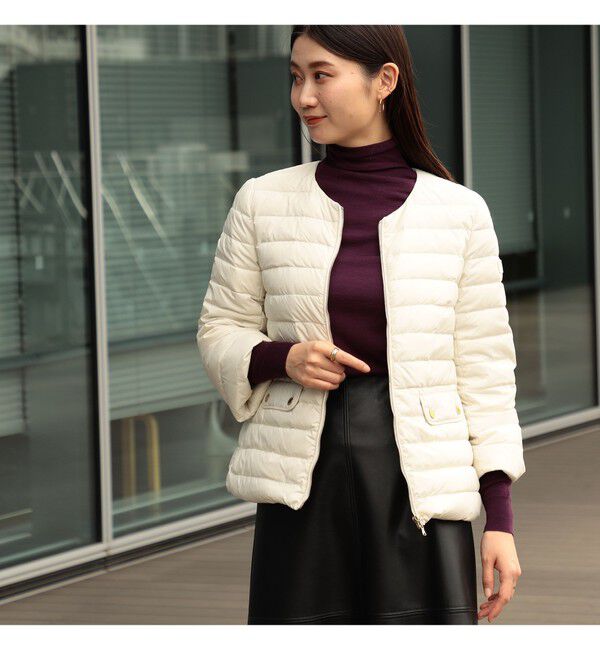 Demi-Luxe BEAMS 「【別注】TATRAS / ACACIA ノーカラー ライトダウンジャケット」|ブルゾン・スタジャン|