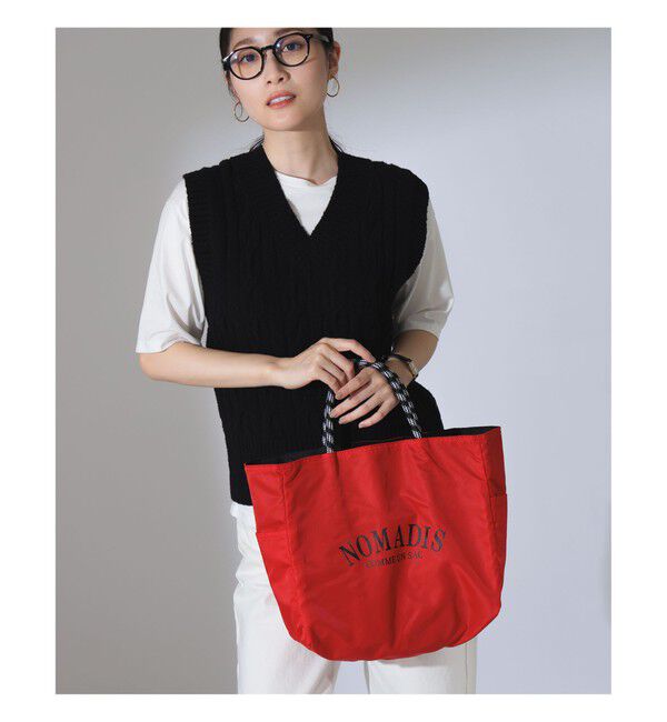 Demi-Luxe BEAMS 「【別注】NOMADIS / SAC2 W リバーシブル ロゴトートバッグ」|トートバッグ|別注RED*BLACK