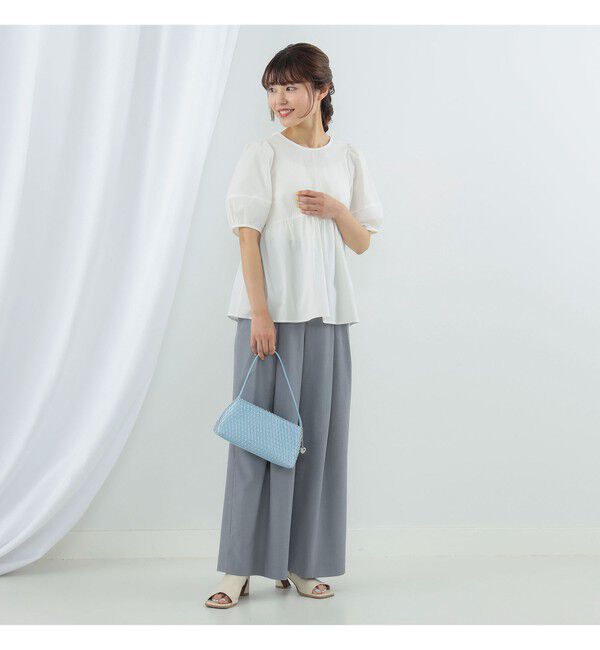 Ray BEAMS 「Ray BEAMS / ランタンスリーブ ギャザー ブラウス」|シャツ・ブラウス|