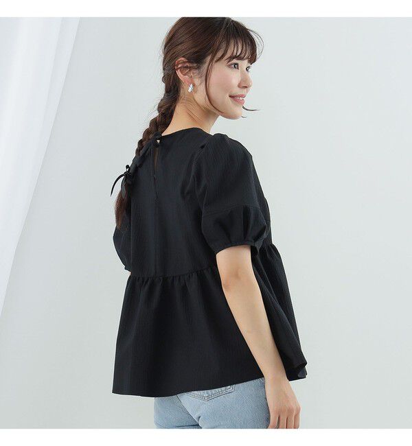 Ray BEAMS 「Ray BEAMS / ランタンスリーブ ギャザー ブラウス」|シャツ・ブラウス|