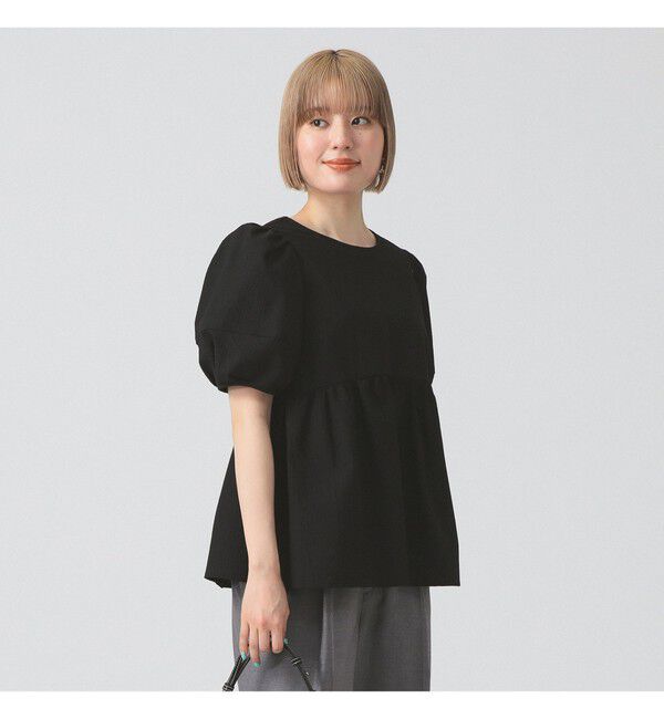 Ray BEAMS 「Ray BEAMS / ランタンスリーブ ギャザー ブラウス」|シャツ・ブラウス|