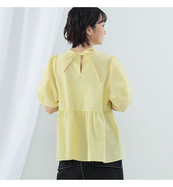 Ray BEAMS 「Ray BEAMS / ランタンスリーブ ギャザー ブラウス」|シャツ・ブラウス|