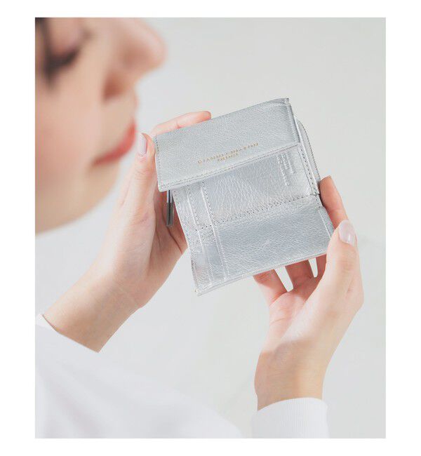 Demi-Luxe BEAMS 「GIANNI CHIARINI / メタリック コンパクトウォレット」|財布|ARGENT
