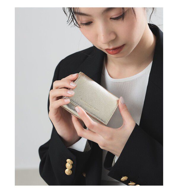 Demi-Luxe BEAMS 「GIANNI CHIARINI / メタリック コンパクトウォレット」|財布|