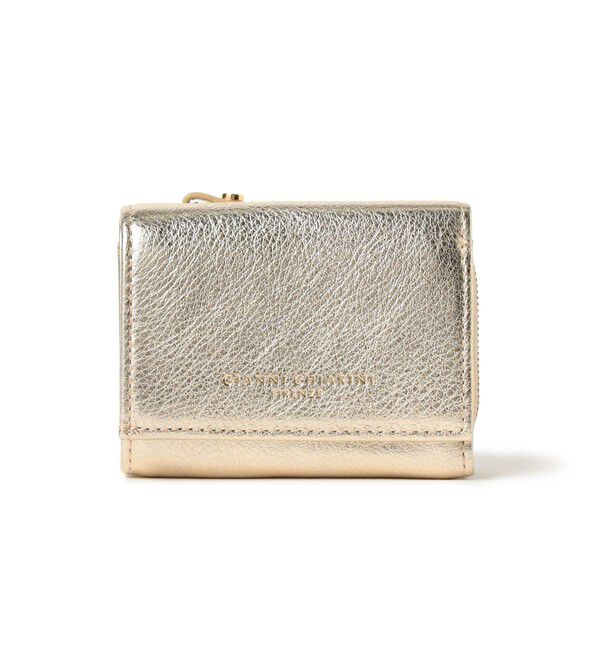 Demi-Luxe BEAMS 「GIANNI CHIARINI / メタリック コンパクトウォレット」|財布|