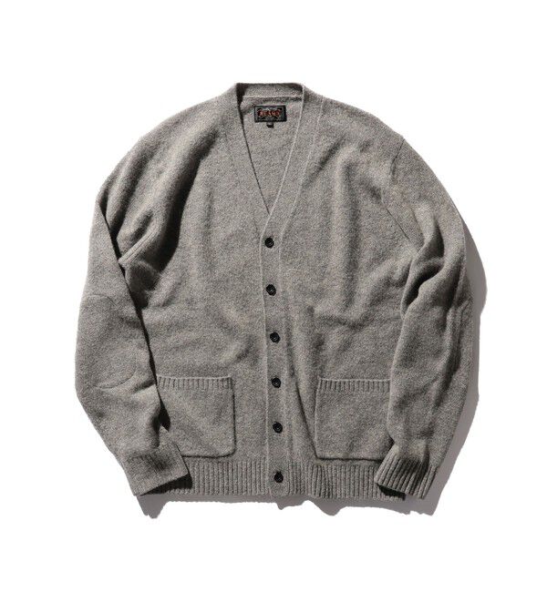 BEAMS PLUS「BEAMS PLUS / エルボーパッチ カーディガン」|ニット・セーター|GREY