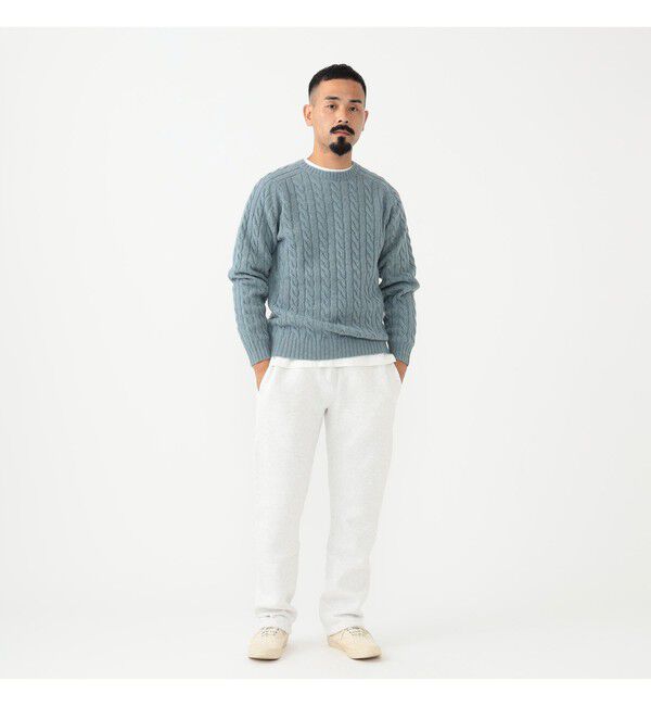 BEAMS PLUS「5ゲージ ケーブル クルーネック」|ニット・セーター|