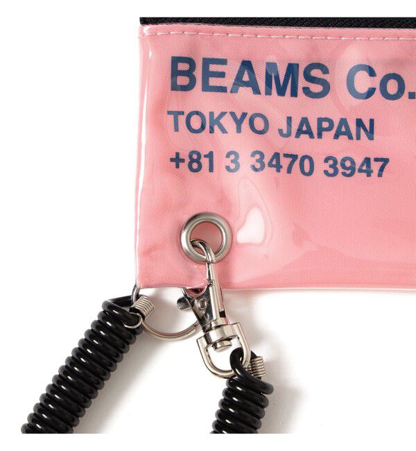BEAMS「ポリウレタン ロゴ ポーチ XS」|ポーチ|
