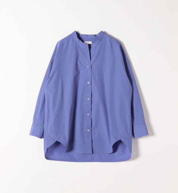 SHIPS any「《一部追加予約》SHIPS any:〈洗濯機可能〉REPREVE バンド カラー シャツ」|シャツ・ブラウス|