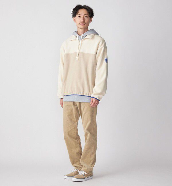 SHIPS「*【SHIPS別注】MADDEN: 2トーン ハーフジップ フリース プルオーバー」|プルオーバー|