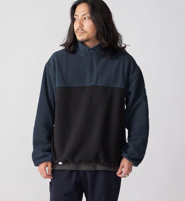 SHIPS「*【SHIPS別注】MADDEN: 2トーン ハーフジップ フリース プルオーバー」|プルオーバー|