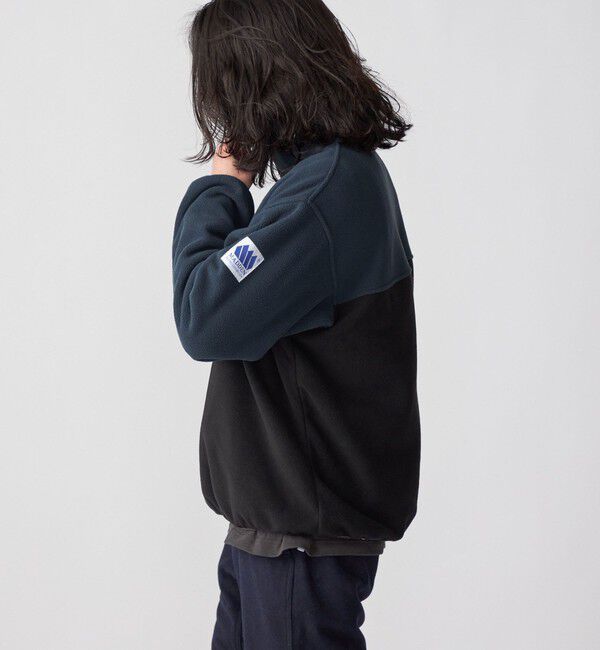 SHIPS「*【SHIPS別注】MADDEN: 2トーン ハーフジップ フリース プルオーバー」|プルオーバー|