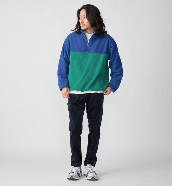 SHIPS「*【SHIPS別注】MADDEN: 2トーン ハーフジップ フリース プルオーバー」|プルオーバー|