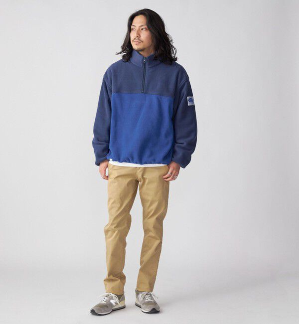 SHIPS「*【SHIPS別注】MADDEN: 2トーン ハーフジップ フリース プルオーバー」|プルオーバー|