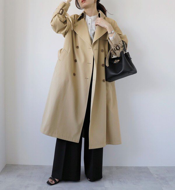 quaranciel「quaranciel:〈洗濯機可能〉ハンサム トレンチ コート」|トレンチコート|