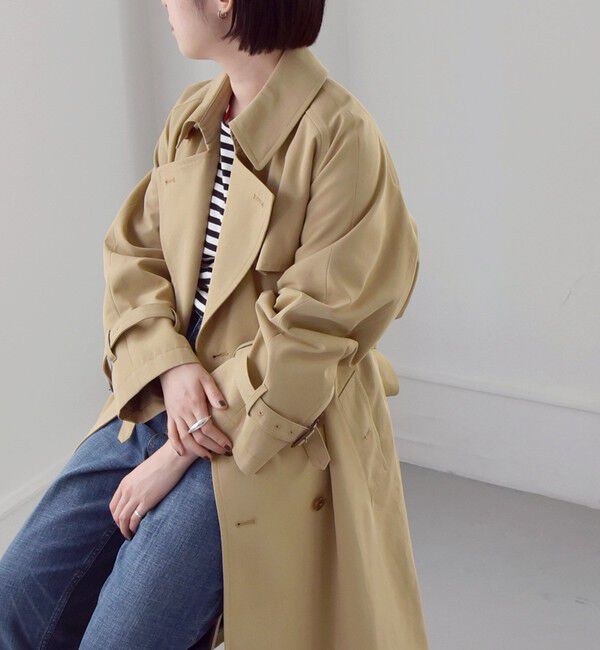 quaranciel「quaranciel:〈洗濯機可能〉ハンサム トレンチ コート」|トレンチコート|