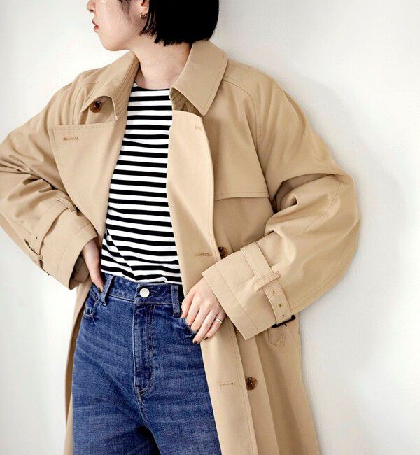 quaranciel「quaranciel:〈洗濯機可能〉ハンサム トレンチ コート」|トレンチコート|