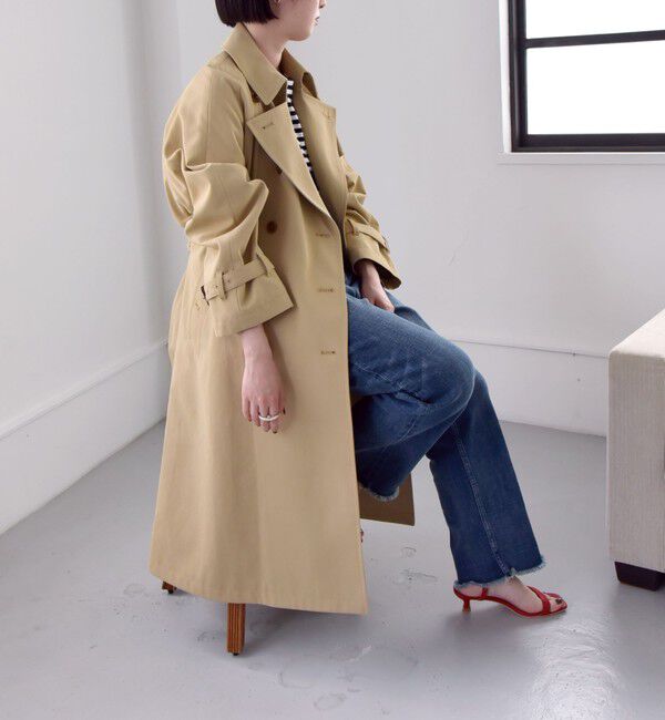 quaranciel「quaranciel:〈洗濯機可能〉ハンサム トレンチ コート」|トレンチコート|