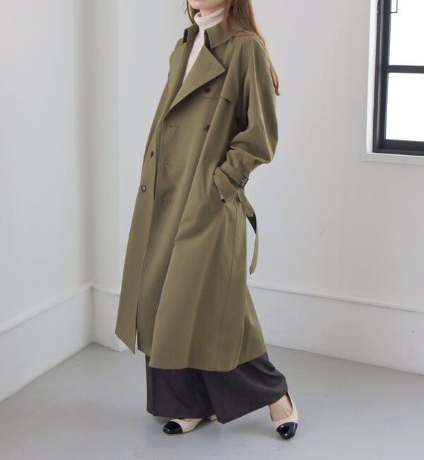 quaranciel「quaranciel:〈洗濯機可能〉ハンサム トレンチ コート」|トレンチコート|