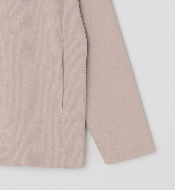 SHIPS「SHIPS: japan quality ツイル ジャージー ノーカラー カーディガン」|カーディガン|