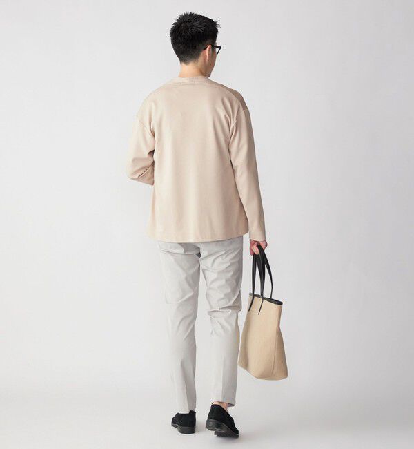 SHIPS「SHIPS: japan quality ツイル ジャージー ノーカラー カーディガン」|カーディガン|